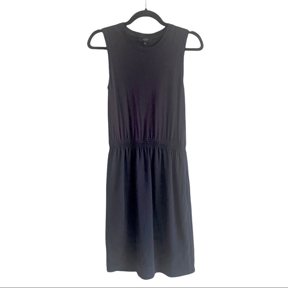 Aritzia Babaton Silk Midi Dress Navy Blue XS